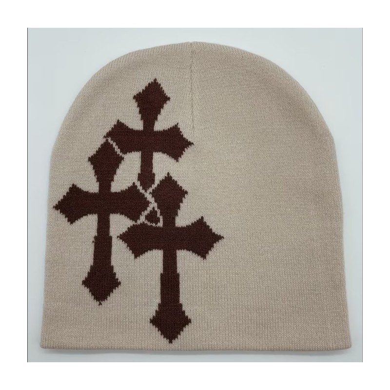 Beanie Cross Beige