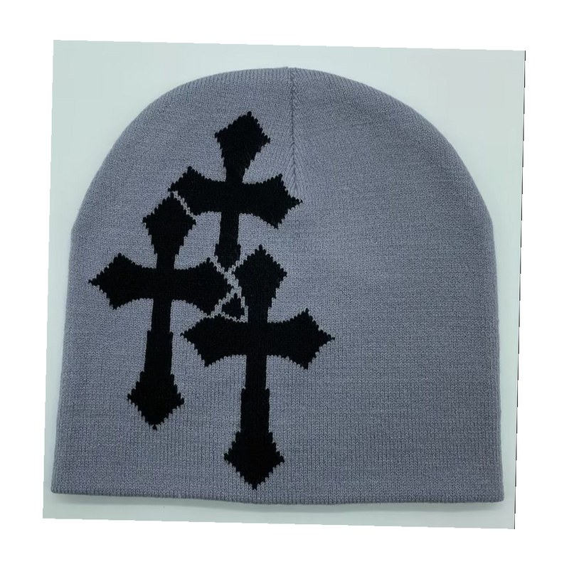 Beanie Cross Gris