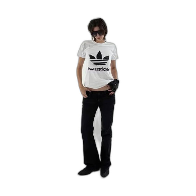 Remera #SWAGGDICTED (blanca)