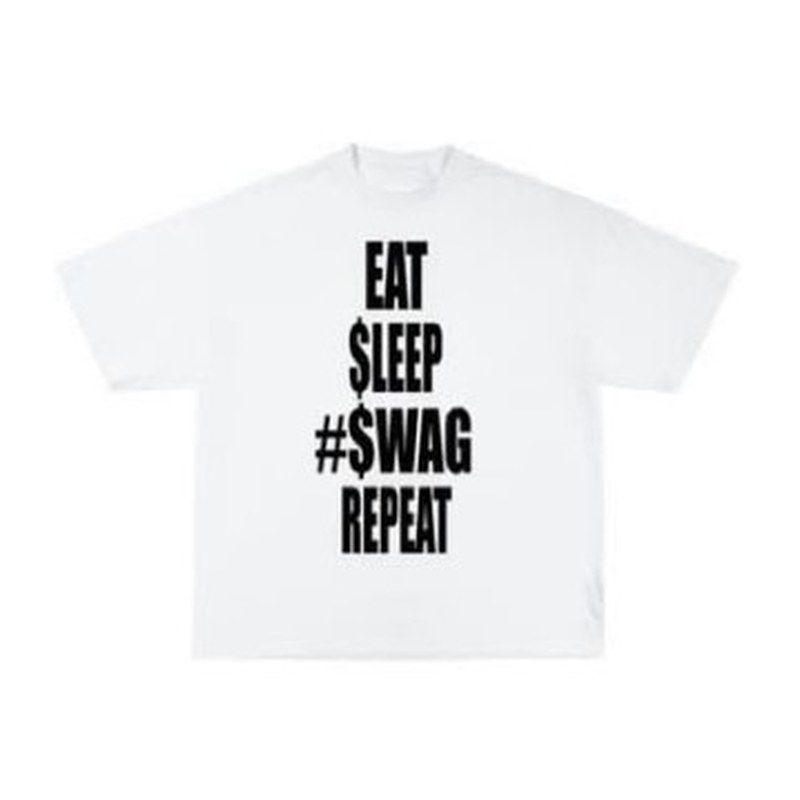 Remera Eat Sleep #Swag Repeat